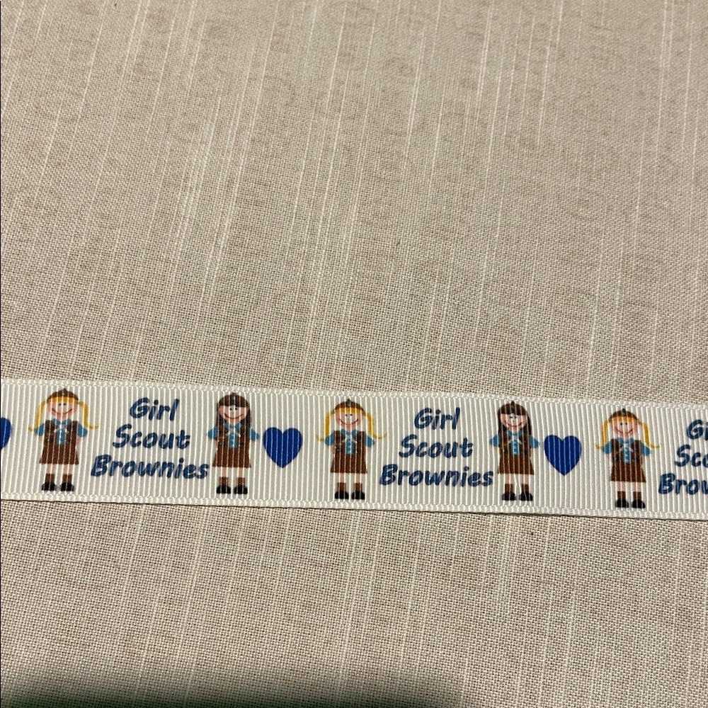 Girl Scout Brownies Themed Ribbon, 6 Yards